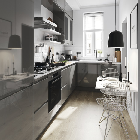 Bande de chant "Stevia/Garcinia" gris anthracite l.100 x h.1,9 cm x ép.0,53 mm - GoodHome - Brico Dépôt