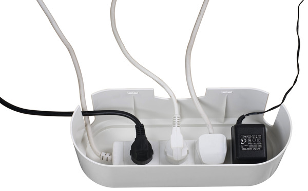 Boîte de rangement de câble en matière ABS - Blanc - Brico Dépôt