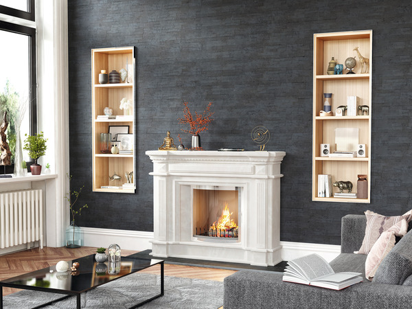 Plaquette de parement Blackstone anthracite - Brico Dépôt