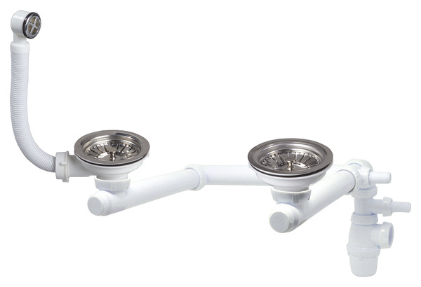 Vidage 2 bacs trop-plein Ø 90 mm - Wirquin - Brico Dépôt