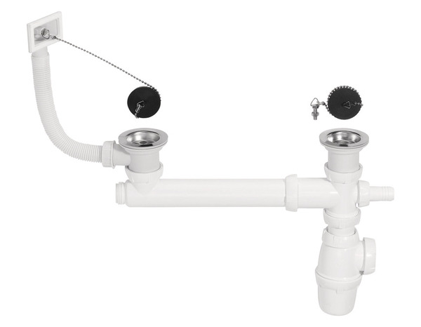 Vidage 2 bacs trop plein Ø 50 mm - Wirquin - Brico Dépôt