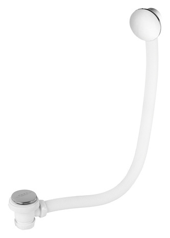 Vidage baignoire quick-clac avec trop-plein - Chromé - Wirquin - Brico Dépôt