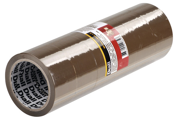 6 adhésifs emballage "Diall" 50mm x 66m - Diall - Brico Dépôt