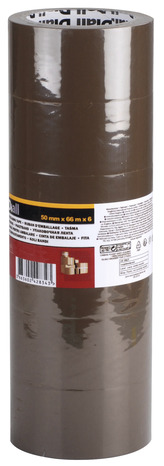 6 adhésifs emballage "Diall" 50mm x 66m - Diall - Brico Dépôt