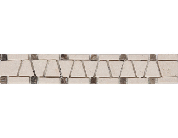 Listel "Bizance" beige - l. 5 x L. 30 cm - GoodHome - Brico Dépôt