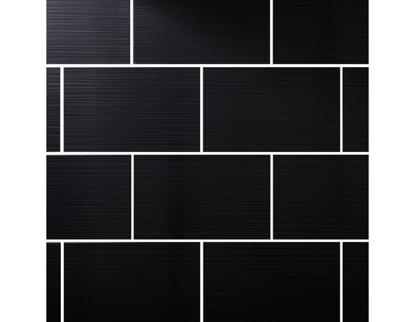 Carrelage mural "Salerna" noir - l. 25 x L. 40 cm - Brico Dépôt