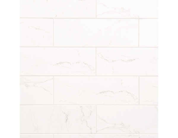 Carrelage mural "Elegance marble" blanc - l. 20 x L. 60 cm - GoodHome - Brico Dépôt