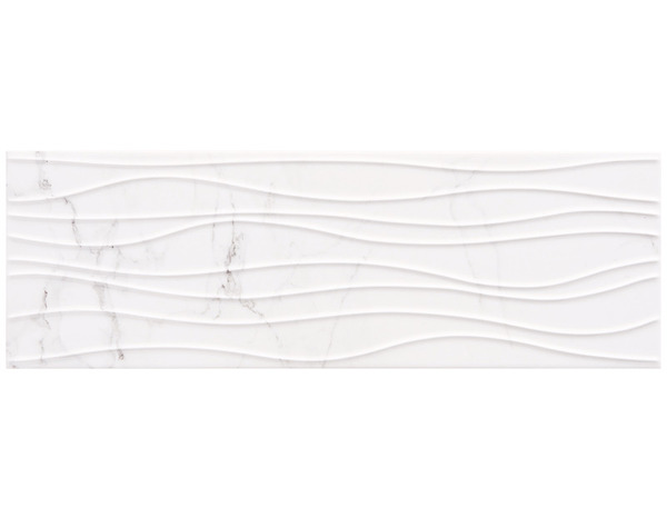 Décor mural "Elegance marble" blanc - l. 20 x L. 60 cm - GoodHome - Brico Dépôt