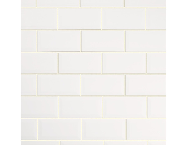 Carrelage mural "Trentie" blanc - l. 10 x L. 20 cm - GoodHome - Brico Dépôt