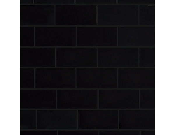 Carrelage mural "Trentie" noir - l. 10 x L. 20 cm - GoodHome - Brico Dépôt