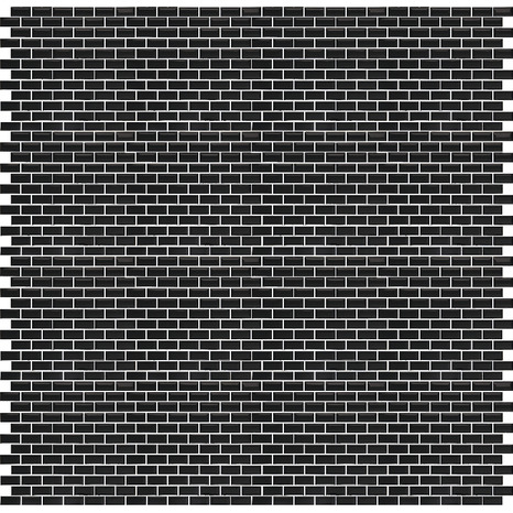 Mosaïque "Trentie" noir - l. 30 x L. 30 cm - GoodHome - Brico Dépôt