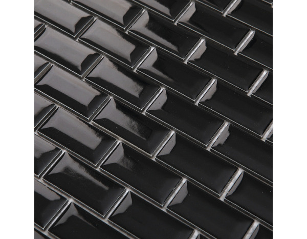 Mosaïque "Trentie" noir - l. 30 x L. 30 cm - GoodHome - Brico Dépôt