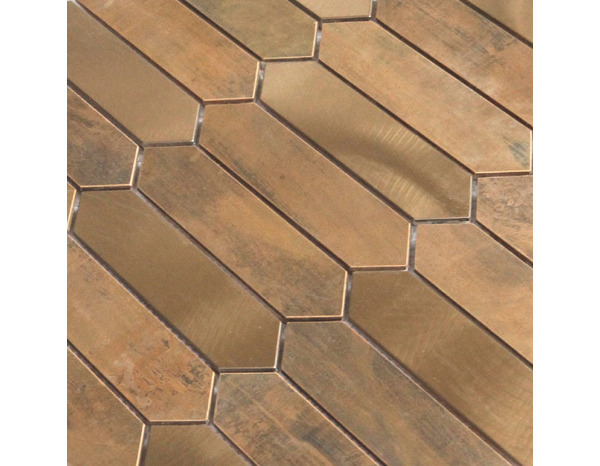 Mosaïque "Enaide" mix cuivre - l. 28 x L. 33 cm - GoodHome - Brico Dépôt