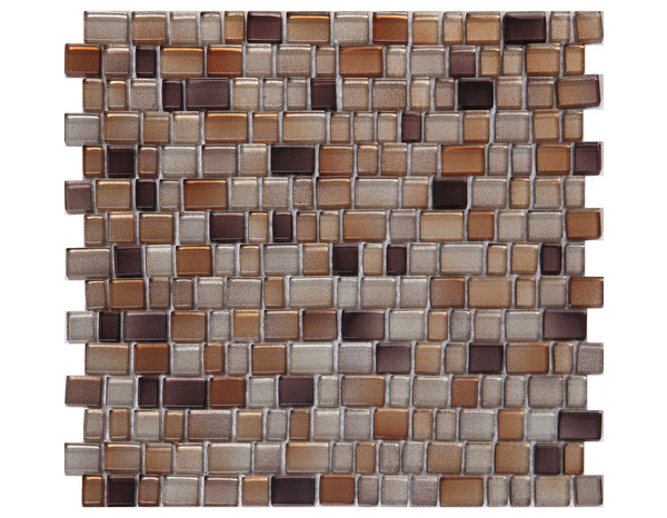 Mosaïque "Saphyr" mix marron - l. 30 x L. 31 cm - GoodHome - Brico Dépôt