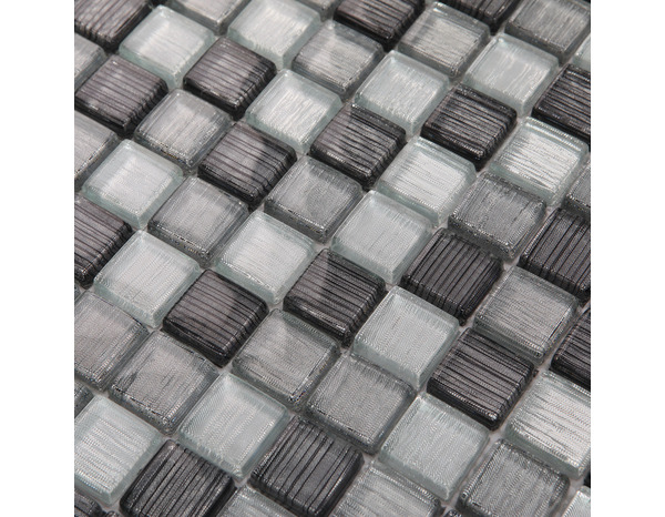 Mosaïque "Faros" mix gris - l. 30 x L. 30 cm - GoodHome - Brico Dépôt