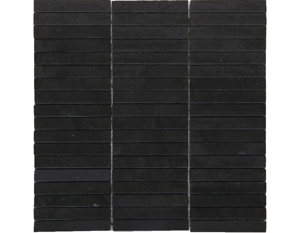 Mosaïque sol/mur pierre naturelle "Slate" gris anthracite muretto - l. 30,3 x L. 30,4 cm - GoodHome - Brico Dépôt