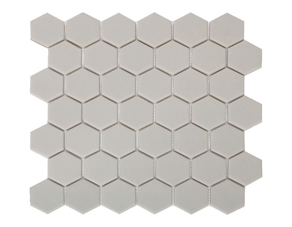 Mosaïque hexagonale "Plain" gris foncé - l. 30 x L. 30 cm - GoodHome - Brico Dépôt
