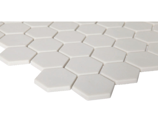 Mosaïque hexagonale "Plain" gris foncé - l. 30 x L. 30 cm - GoodHome - Brico Dépôt