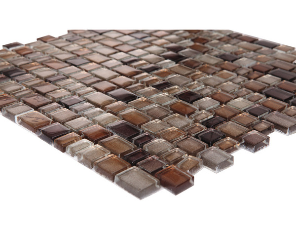 Mosaïque "Saphyr" mix marron - l. 30 x L. 31 cm - GoodHome - Brico Dépôt