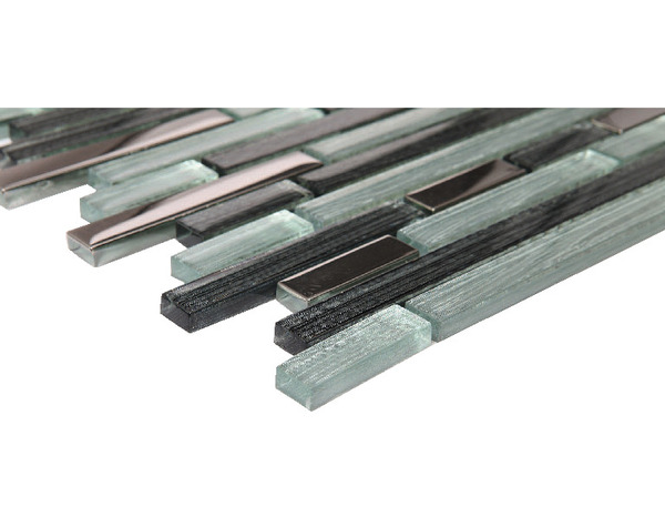 Mosaïque "Foxe" mix gris - l. 30 x L. 30 cm - GoodHome - Brico Dépôt