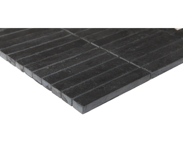 Mosaïque sol/mur pierre naturelle "Slate" gris anthracite muretto - l. 30,3 x L. 30,4 cm - GoodHome - Brico Dépôt
