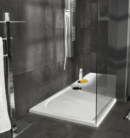 Décor mural "Metalized" gris - l. 30 x L. 60 cm - GoodHome - Brico Dépôt