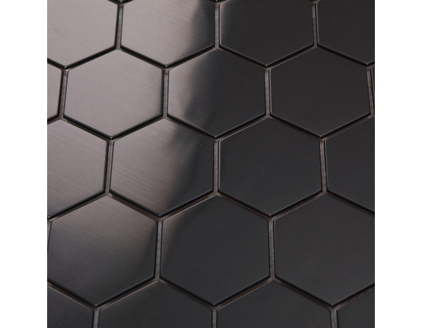 Mosaïque "Albena" noir - l. 30 x L. 30 cm - GoodHome - Brico Dépôt