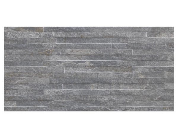 Décor mural "Smooth" gris anthracite - l. 30,8 x L. 61,5 cm - GoodHome - Brico Dépôt