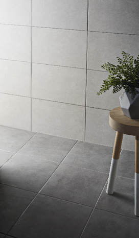 Carrelage mural "Cimenti" gris clair - l. 25 x L. 40 cm - Brico Dépôt