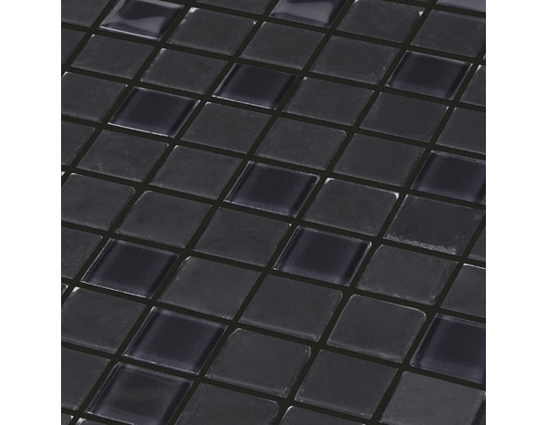 Mosaïque "Genovia" noir - l. 29,5 x L. 29,5 cm - Colours - Brico Dépôt