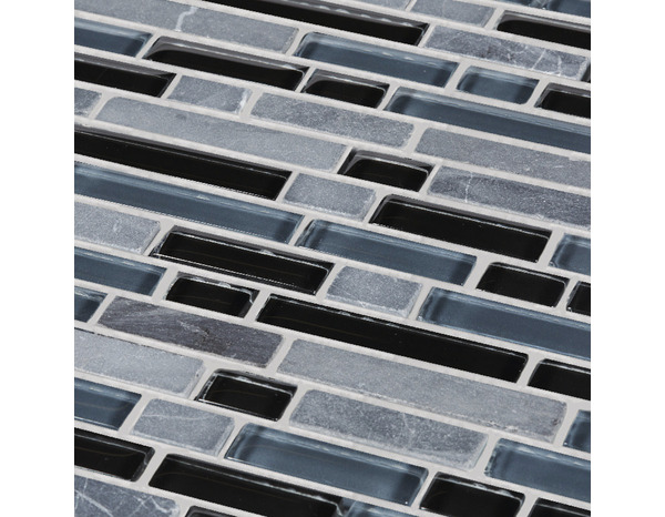 Mosaïque "Bolognia" gris - l. 30 x L. 30,4 cm - Colours - Brico Dépôt