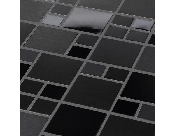 Mosaïque "Tourino" noir - l. 30 x L. 30 cm - Colours - Brico Dépôt