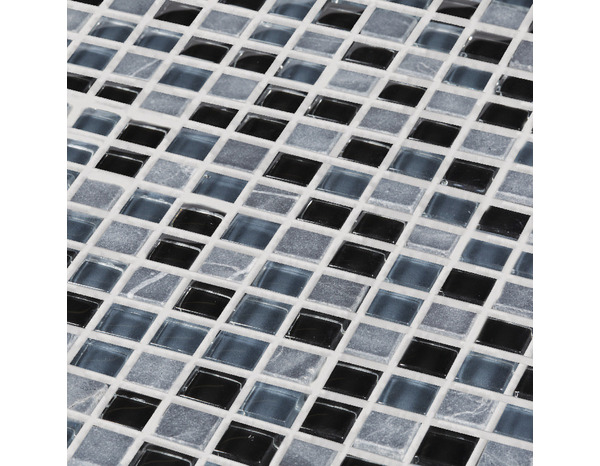 Mosaïque "Barya" noir - l. 30 x L. 30 cm - Colours - Brico Dépôt