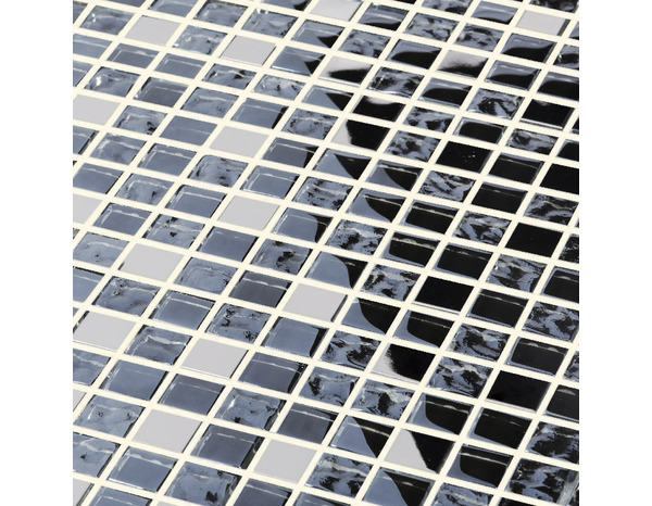 Mosaïque "Milaino" noir - l. 30 x L. 30 cm - Colours - Brico Dépôt