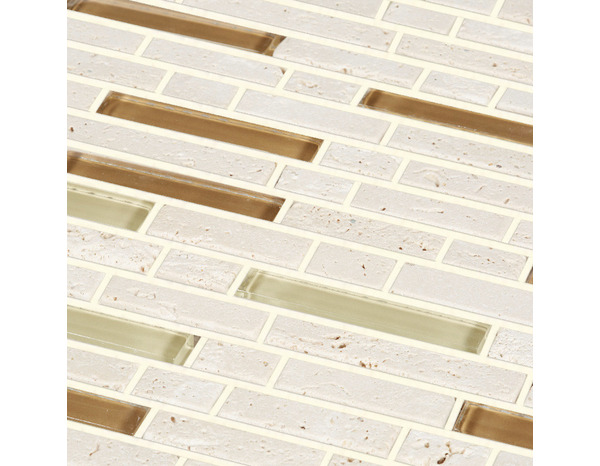 Mosaïque "Cagliari" beige - l. 30 x L. 30 cm - Colours - Brico Dépôt