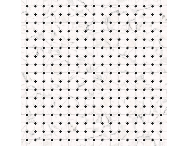 Mosaïque "Elegance Marble" noir/blanc - l. 30 x L. 30 cm - GoodHome - Brico Dépôt