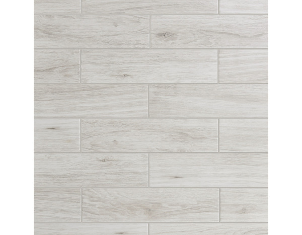 Décor mural "Wychwood" blanc - l. 15 x L. 60 cm - GoodHome - Brico Dépôt