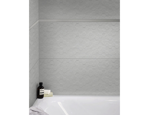 Listel "Azuro" argent - l. 2 x L. 90 cm - GoodHome - Brico Dépôt