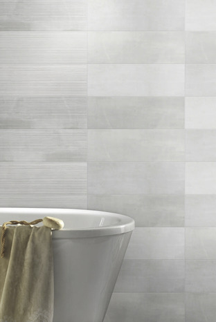 Décor mural "Kofrage" gris clair - l. 20 x L. 60 cm - GoodHome - Brico Dépôt