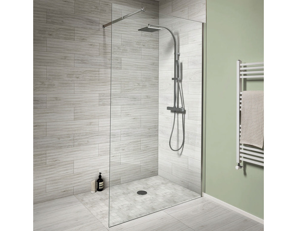 Décor mural "Wychwood" blanc - l. 15 x L. 60 cm - GoodHome - Brico Dépôt