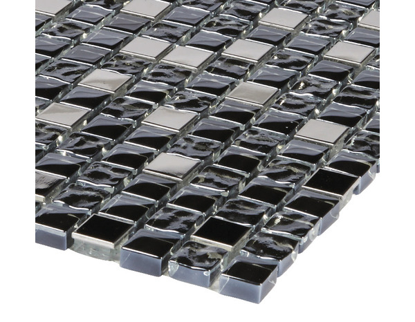 Mosaïque "Milaino" noir - l. 30 x L. 30 cm - Colours - Brico Dépôt