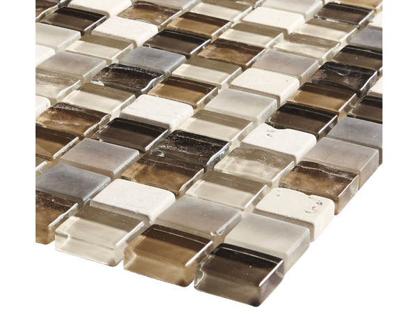 Mosaïque "Triesto" mix beige - l. 30 x L. 30 cm - Colours - Brico Dépôt