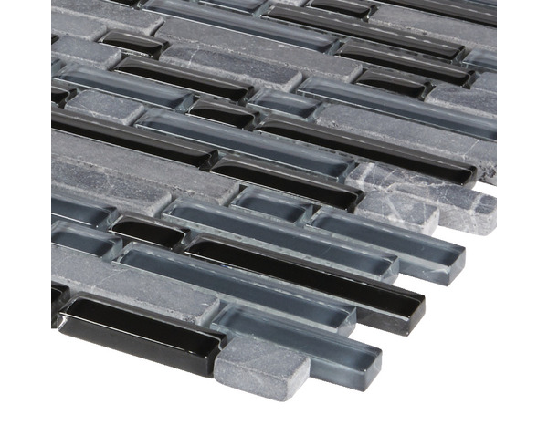 Mosaïque "Bolognia" gris - l. 30 x L. 30,4 cm - Colours - Brico Dépôt