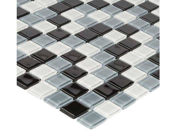 Mosaïque "Tarente" mix gris/noir/blanc - l. 30 x L. 30 cm - Colours - Brico Dépôt