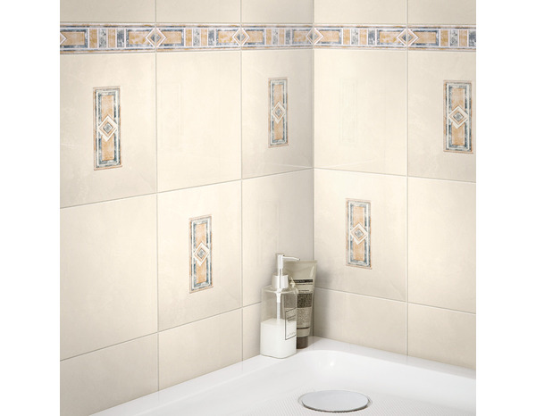 Décor mural "Marbly" beige - l. 20 x L. 25 cm - Brico Dépôt