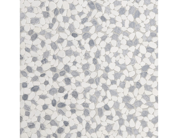 Plaque de galets ronds plats ivoire - L.31,5 x l.31,5 cm - GoodHome - Brico Dépôt