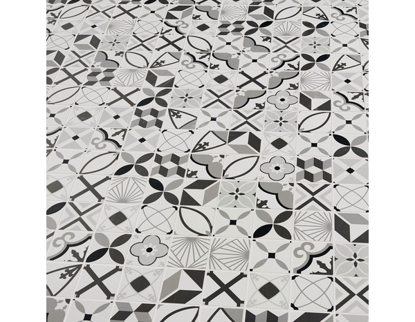 Mosaïque "Hydrolic" noir/blanc - l. 30 x L. 30 cm - GoodHome - Brico Dépôt