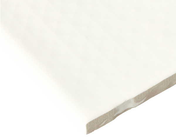 Décor mural "Vernisse" blanc - l. 7,5 x L. 30 cm - GoodHome - Brico Dépôt