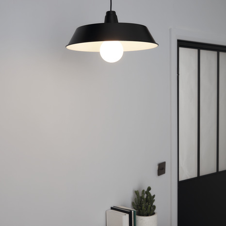 Suspension noir "Gammuse" Ø38 cm - GoodHome - Brico Dépôt