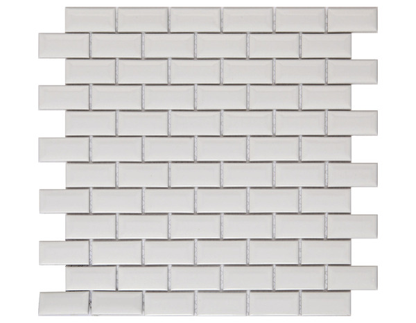 Mosaïque "Trentie" blanc - l. 30 x L. 30 cm - GoodHome - Brico Dépôt